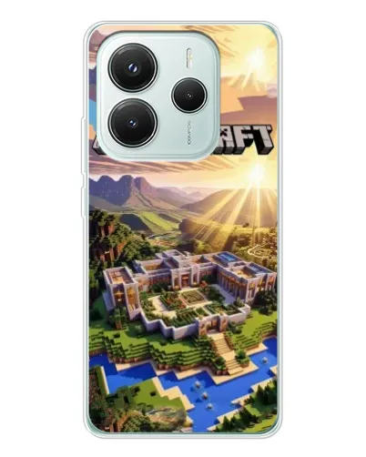 Чехол для Xiaomi Redmi Note 14 5G с картинкой «Minecraft панорама» Чехол для Xiaomi Redmi Note 14 5G с картинкой «Minecraft панорама»