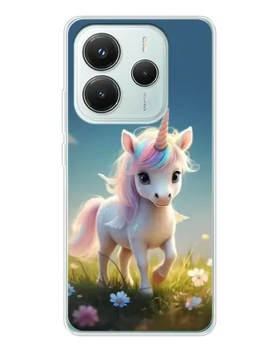 Чехол для Xiaomi Redmi Note 14 5G с картинкой «Единорог на поляне» Чехол для Xiaomi Redmi Note 14 5G с картинкой «Единорог на поляне»
