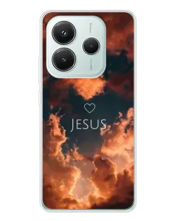 Чохол для Xiaomi Redmi Note 14 5G з картинкою «Сяйво Імені Jesus»