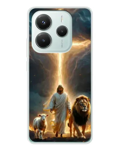 Чохол для Xiaomi Redmi Note 14 5G з картинкою «Лев Юди та Світло»
