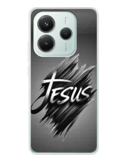 Чохол для Xiaomi Redmi Note 14 5G з картинкою «Напис Jesus Graffiti»