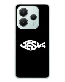 Чехол для Xiaomi Redmi Note 14 5G с картинкой «Рыба Jesus» Чехол для Xiaomi Redmi Note 14 5G с картинкой «Рыба Jesus»