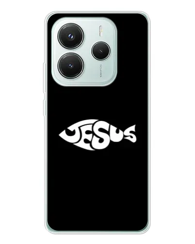 Чехол для Xiaomi Redmi Note 14 5G с картинкой «Рыба Jesus» Чехол для Xiaomi Redmi Note 14 5G с картинкой «Рыба Jesus»