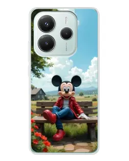 Чехол для Xiaomi Redmi Note 14 5G с картинкой «Микки на скамейке» Чехол для Xiaomi Redmi Note 14 5G с картинкой «Микки на скамейке»