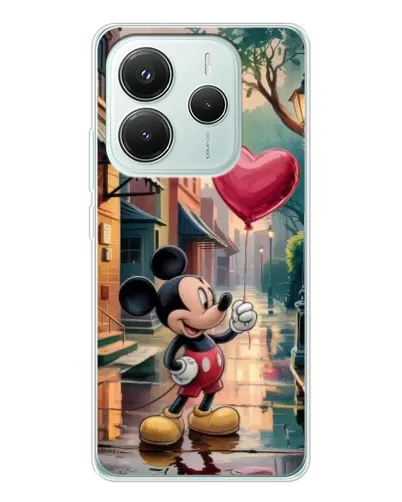 Чехол для Xiaomi Redmi Note 14 5G с картинкой «Микки и шарик-сердце» Чехол для Xiaomi Redmi Note 14 5G с картинкой «Микки и шарик-сердце»