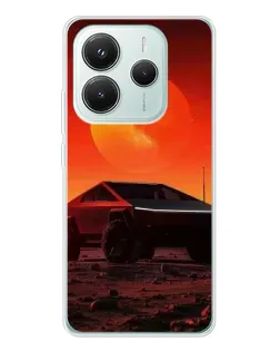 Чохол для Xiaomi Redmi Note 14 5G з картинкою «Cybertruck на Марсі»