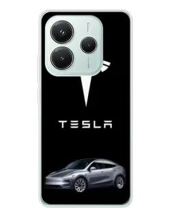 Чохол для Xiaomi Redmi Note 14 5G з картинкою «Tesla Model Y»