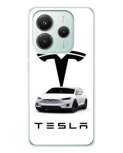 Чохол для Xiaomi Redmi Note 14 5G з картинкою «Tesla White Style» Чохол для Xiaomi Redmi Note 14 5G з картинкою «Tesla White Style»