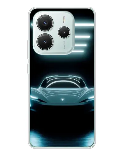 Чохол для Xiaomi Redmi Note 14 5G з картинкою «Tesla в неоні» Чохол для Xiaomi Redmi Note 14 5G з картинкою «Tesla в неоні»