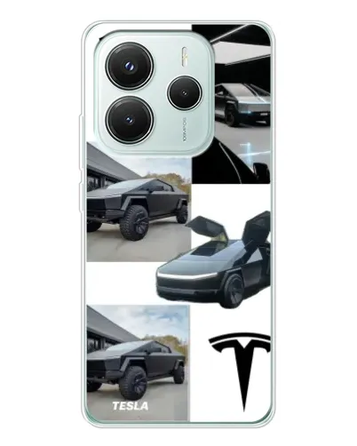 Чохол для Xiaomi Redmi Note 14 5G з картинкою «Колаж Cybertruck Tesla» Чохол для Xiaomi Redmi Note 14 5G з картинкою «Колаж Cybertruck Tesla»