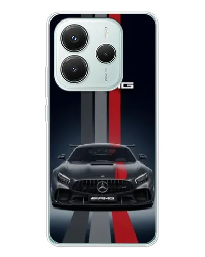 Чохол для Xiaomi Redmi Note 14 5G з картинкою «Mercedes — білий карбон» Чохол для Xiaomi Redmi Note 14 5G з картинкою «Mercedes — білий карбон»