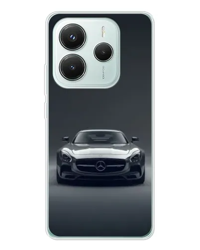 Чохол для Xiaomi Redmi Note 14 5G з картинкою «Mercedes на чорному» Чохол для Xiaomi Redmi Note 14 5G з картинкою «Mercedes на чорному»