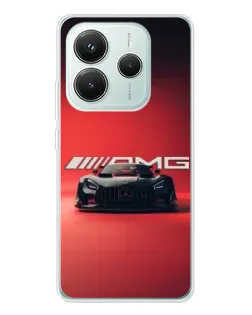 Чохол для Xiaomi Redmi Note 14 5G з картинкою «Mercedes AMG — червона лінія»