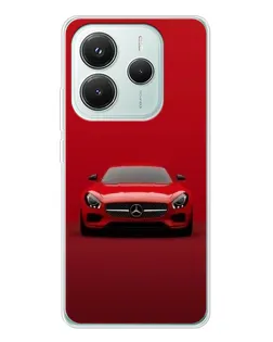 Чохол для Xiaomi Redmi Note 14 5G з картинкою «Червоний Mercedes AMG»