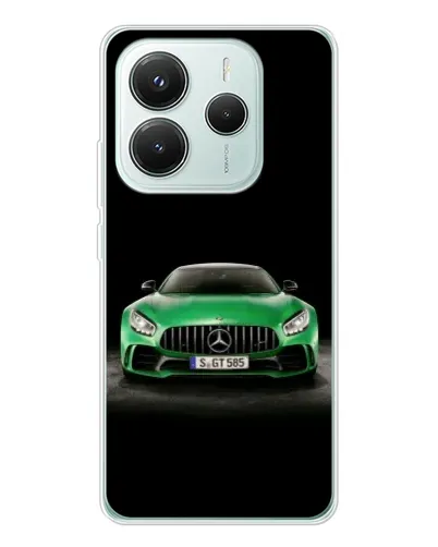 Чохол для Xiaomi Redmi Note 14 5G з картинкою «Mercedes — неоновий лого» Чохол для Xiaomi Redmi Note 14 5G з картинкою «Mercedes — неоновий лого»