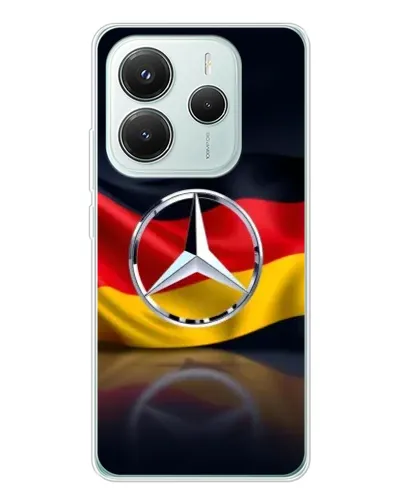 Чохол для Xiaomi Redmi Note 14 5G з картинкою «Mercedes — прапор Німеччини» Чохол для Xiaomi Redmi Note 14 5G з картинкою «Mercedes — прапор Німеччини»