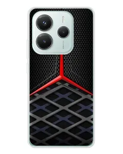 Чохол для Xiaomi Redmi Note 14 5G з картинкою «Mercedes Carbon Grid»
