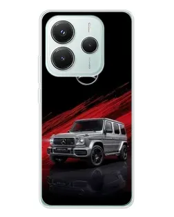Чохол для Xiaomi Redmi Note 14 5G з картинкою «Mercedes G-Class червоний»
