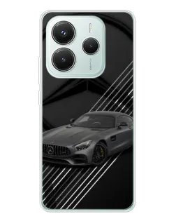 Чохол для Xiaomi Redmi Note 14 5G з картинкою «Mercedes AMG — графіка»