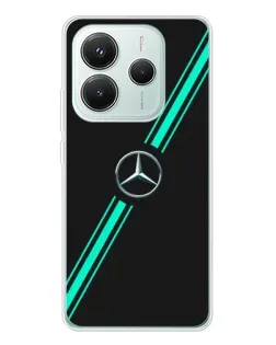 Чехол для Xiaomi Redmi Note 14 5G с картинкой «Спортивные линии Mercedes» Чехол для Xiaomi Redmi Note 14 5G с картинкой «Спортивные линии Mercedes»