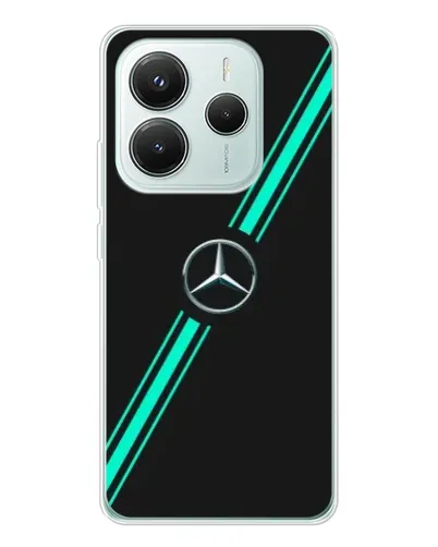 Чехол для Xiaomi Redmi Note 14 5G с картинкой «Спортивные линии Mercedes» Чехол для Xiaomi Redmi Note 14 5G с картинкой «Спортивные линии Mercedes»