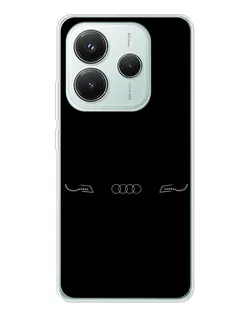 Чохол для Xiaomi Redmi Note 14 5G з картинкою «Audi — світловий підпис»