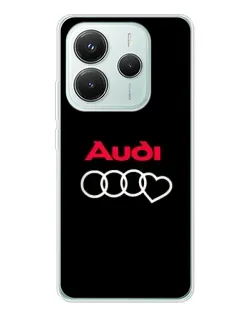 Чохол для Xiaomi Redmi Note 14 5G з картинкою «Логотип Audi Heart»
