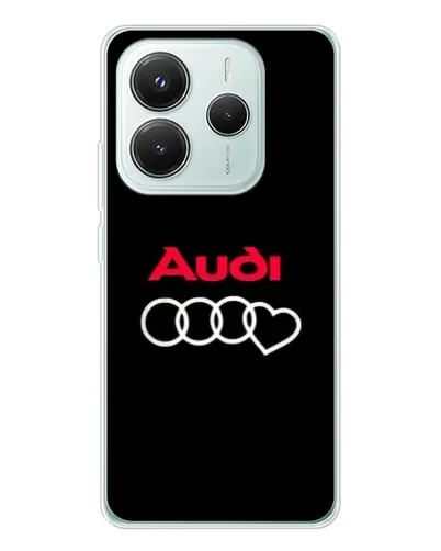 Чохол для Xiaomi Redmi Note 14 5G з картинкою «Логотип Audi Heart»