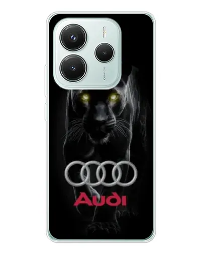 Чохол для Xiaomi Redmi Note 14 5G з картинкою «Пантера та Audi»