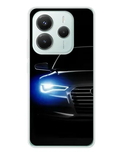 Чохол для Xiaomi Redmi Note 14 5G з картинкою «Неоновий погляд Audi»