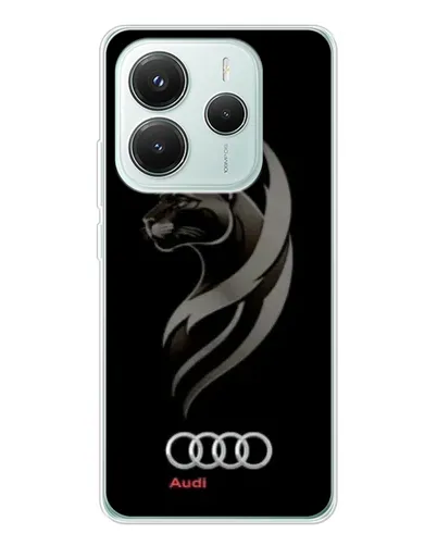 Чохол для Xiaomi Redmi Note 14 5G з картинкою «Графіка — пантера та Audi»
