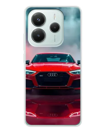 Чохол для Xiaomi Redmi Note 14 5G з картинкою «Audi RS — червоний стиль»