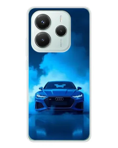 Чохол для Xiaomi Redmi Note 14 5G з картинкою «Audi — блакитна енергія»