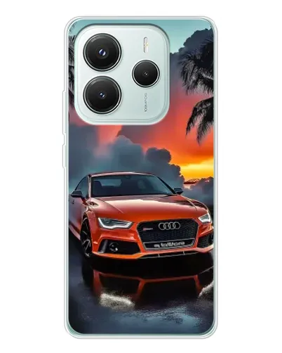 Чохол для Xiaomi Redmi Note 14 5G з картинкою «Audi — захід сонця»