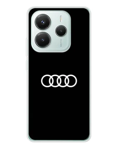 Чохол для Xiaomi Redmi Note 14 5G з картинкою «Audi White Logo»