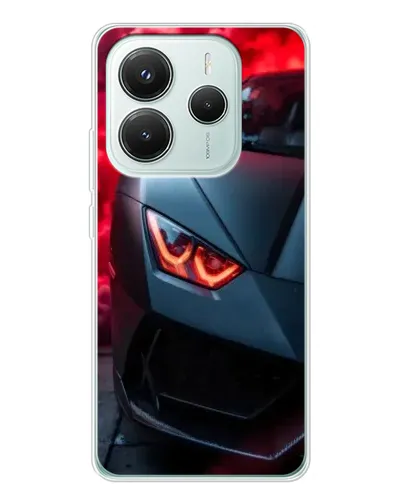 Чехол для Xiaomi Redmi Note 14 5G с картинкой «Lamborghini красное сияние» Чехол для Xiaomi Redmi Note 14 5G с картинкой «Lamborghini красное сияние»