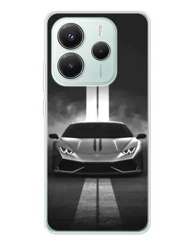 Чехол для Xiaomi Redmi Note 14 5G с картинкой «Lamborghini симметрия дорог» Чехол для Xiaomi Redmi Note 14 5G с картинкой «Lamborghini симметрия дорог»