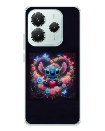 Чохол для Xiaomi Redmi Note 14 5G з картинкою «Stitch у квітах» Чохол для Xiaomi Redmi Note 14 5G з картинкою «Stitch у квітах»