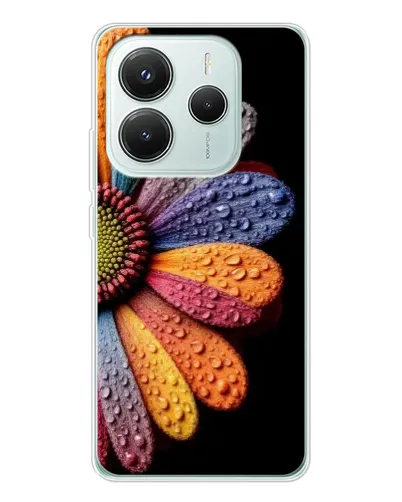 Чехол для Xiaomi Redmi Note 14 5G с картинкой «Радужный цветок» Чехол для Xiaomi Redmi Note 14 5G с картинкой «Радужный цветок»