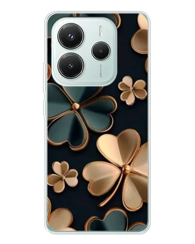 Чехол для Xiaomi Redmi Note 14 5G с картинкой «Клевер в золоте» Чехол для Xiaomi Redmi Note 14 5G с картинкой «Клевер в золоте»