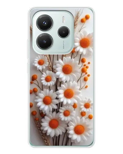 Чехол для Xiaomi Redmi Note 14 5G с картинкой «Белые сухоцветы» Чехол для Xiaomi Redmi Note 14 5G с картинкой «Белые сухоцветы»