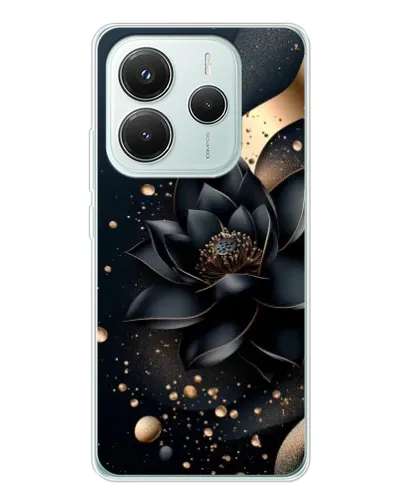 Чехол для Xiaomi Redmi Note 14 5G с картинкой «Черный лотос» Чехол для Xiaomi Redmi Note 14 5G с картинкой «Черный лотос»