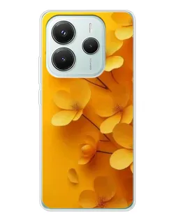 Чехол для Xiaomi Redmi Note 14 5G с картинкой «Золотые лепестки» Чехол для Xiaomi Redmi Note 14 5G с картинкой «Золотые лепестки»