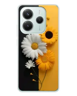 Чехол для Xiaomi Redmi Note 14 5G с картинкой «Подсолнух и ромашка» Чехол для Xiaomi Redmi Note 14 5G с картинкой «Подсолнух и ромашка»