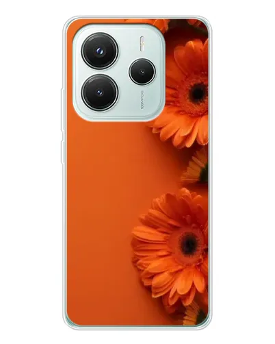 Чехол для Xiaomi Redmi Note 14 5G с картинкой «Оранжевые герберы» Чехол для Xiaomi Redmi Note 14 5G с картинкой «Оранжевые герберы»