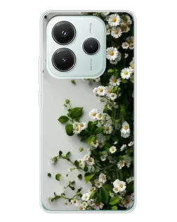 Чехол для Xiaomi Redmi Note 14 5G с картинкой «Ветка мелких белых цветов» Чехол для Xiaomi Redmi Note 14 5G с картинкой «Ветка мелких белых цветов»