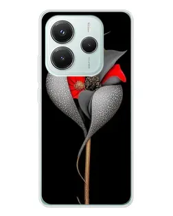Чехол для Xiaomi Redmi Note 14 5G с картинкой «Серебряный фантазийный цветок» Чехол для Xiaomi Redmi Note 14 5G с картинкой «Серебряный фантазийный цветок»