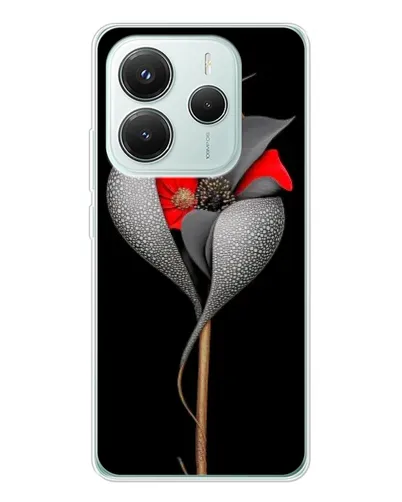 Чехол для Xiaomi Redmi Note 14 5G с картинкой «Серебряный фантазийный цветок» Чехол для Xiaomi Redmi Note 14 5G с картинкой «Серебряный фантазийный цветок»