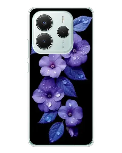 Чехол для Xiaomi Redmi Note 14 5G с картинкой «Фиолетовые цветы с росою» Чехол для Xiaomi Redmi Note 14 5G с картинкой «Фиолетовые цветы с росою»