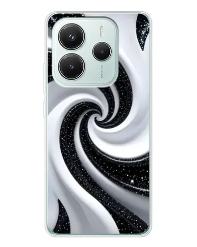 Чохол для Xiaomi Redmi Note 14 5G з картинкою «Чорно-біла спіраль» Чохол для Xiaomi Redmi Note 14 5G з картинкою «Чорно-біла спіраль»